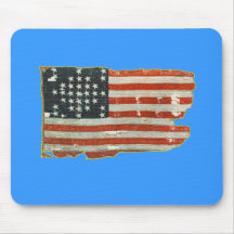 Vintage American Flag Products Mouse Pad
