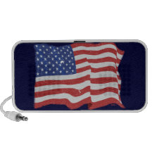 Vintage American Flag Speakers