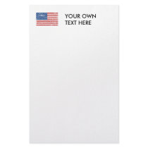 Vintage American Flag stationery by flagshirts Vintage American Flag stationery