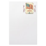 Vintage American Flag Stationery