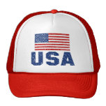 Vintage American Flag USA Trucker Hat