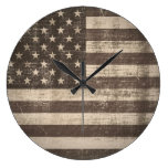 Vintage American Flag Wallclocks