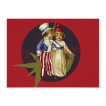 Vintage Americana Custom Invitation