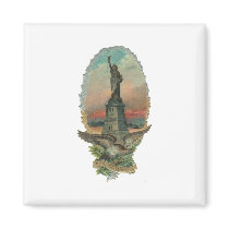 Vintage Americana Statue of Liberty Fridge Magnets