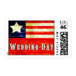 Vintage Americana Wedding Theme Stamp
