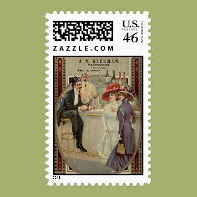 Vintage Amsterdam Postage Zazzle_stamp Vintage Amsterdam Postage Zazzle_stamp