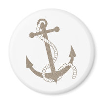 Vintage Anchor Fridge Magnet