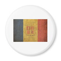 Vintage Andorra Flag Refrigerator Magnet
