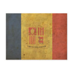 Vintage Andorra Flag Postcards
