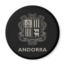 Vintage Andorra Fridge Magnets