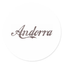 Vintage Andorra stickers