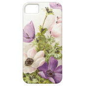 Vintage Anemone Flowers iPhone 5 Cover