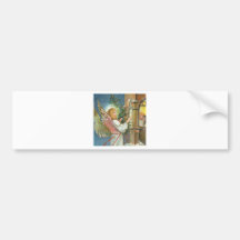 Vintage Angel Bumper Sticker