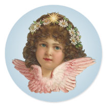 Vintage Angel Child Sticker