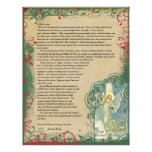 Vintage Angel Christmas Letter Letterhead Template