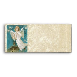 Vintage Angel Distressed Aged Damask Envelopes envelope