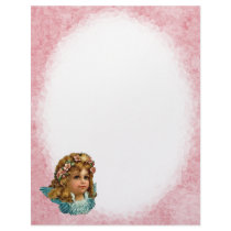 Vintage Angel Letterhead Stationery