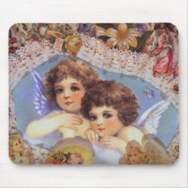Vintage Angel Mousepads by vintagegiftmall Vintage Angel Mousepads