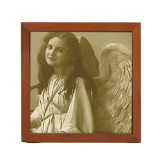 vintage angel photos desk organizers