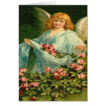 Vintage, Angel & Pink Roses Cards