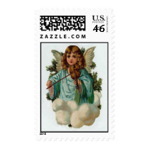 VINTAGE ANGEL PLAYING VIOLIN postage