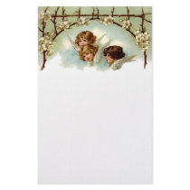 Vintage Angels and Flowers Stationery by Vintage_Gifts Vintage Angels and Flowers Stationery