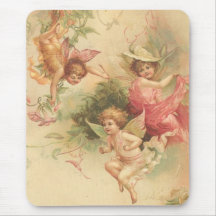 vintage angels mousepads