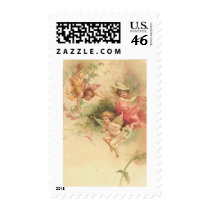 vintage angels postage stamps