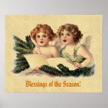Vintage Angels Singing  CH400 Poster