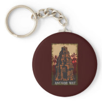 Vintage Angkor Wat Key Chain