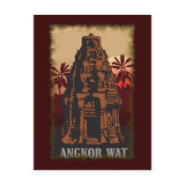 Vintage Angkor Wat Postcard