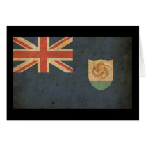 Vintage Anguilla Flag Greeting Cards