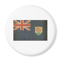 Vintage Anguilla Flag Magnet