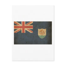 Vintage Anguilla Flag Post Card