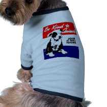 Vintage Animal Kindness Poster Pet Tee Shirt