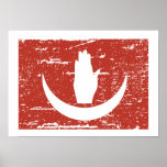 Vintage Anjouan Flag Poster