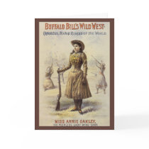 Vintage Annie Oakley Christmas Card
