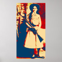 Vintage Annie Oakley Oil Grunge Poster