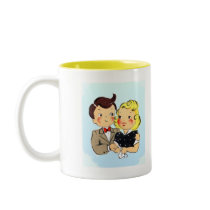 Vintage Anniversary Couple Mug