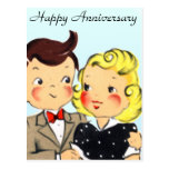 Vintage Anniversary Couple Postcards