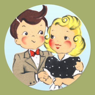 Vintage Anniversary Couple Stickers Zazzle_sticker Vintage Anniversary Couple Stickers Zazzle_sticker