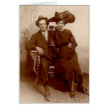 Vintage Anniversary Photo Couple Vintage Clothing Card