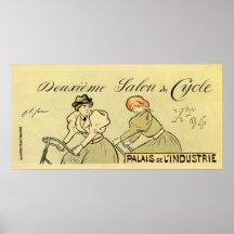 Vintage annual 19th century bicycle show poster