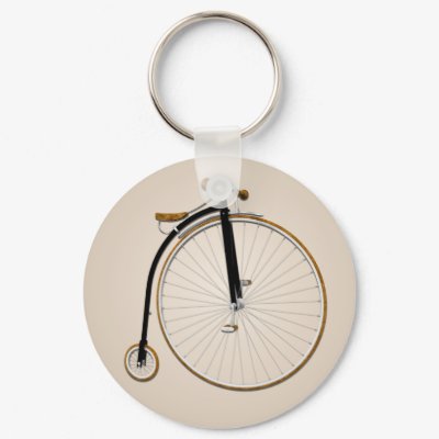 Vintage Antique Bicycle Keychain by mariannegilliand