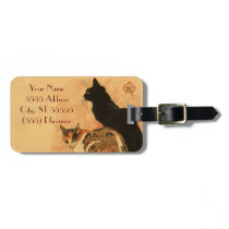 Vintage Antique Cats Theophile Steinlen Animals Tags For Luggage