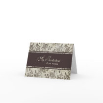 Vintage Antique Floral Invitation - "Cambridge" Cards