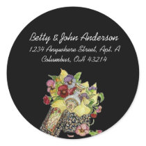 Vintage/Antique Flower Box #2 Design Address Label stickers by mrssocolov2 Vintage/Antique Flower Box #2 Design Address Label stickers