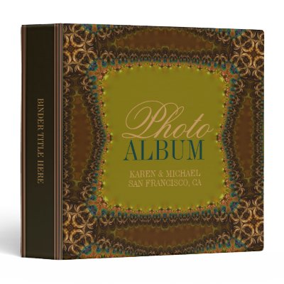 Vintage Antique Fractal Lace Photo Album Binder