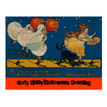 Vintage Antique Halloween postcard