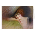 Vintage Antique Illustrations of Women Card
